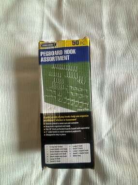 Storehouse 50 Piece Pegboard Hook Assortment Item 67581